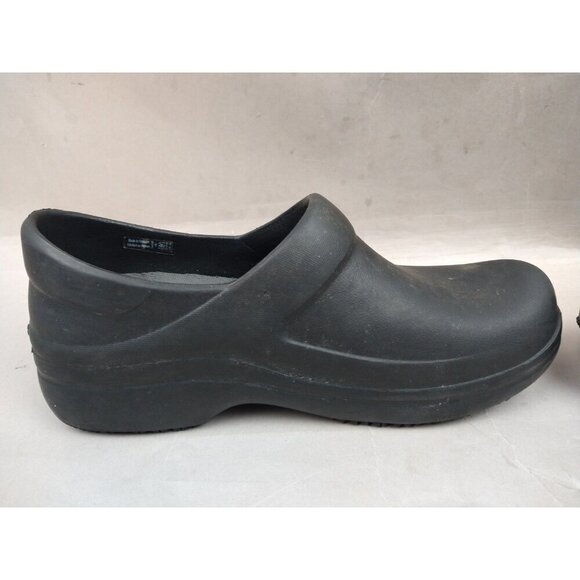 Crocs Womens 9 Slip Resistant Shoes Neria Pro II Black Clogs Nurse Work - Picture 9 of 13